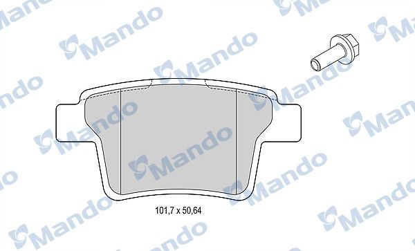 Гальмівні колодки дискові MANDO MBF015220 - zapix