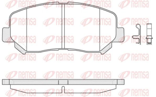Гальмівні колодки дискові REMSA 151302 - zapix