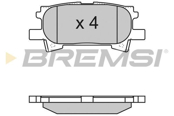 Гальмівні колодки дискові BREMSI BP3169 - zapix