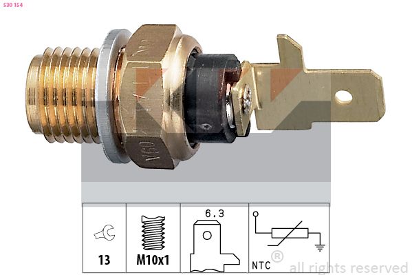 Датчик температури моторної оливи KW 530154 - zapix