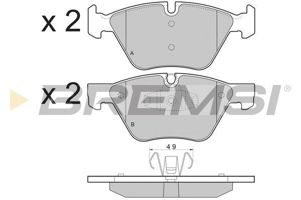 Тормозные колодки дисковые BREMSI BP3479