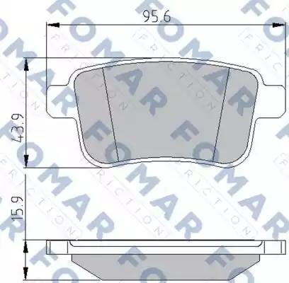 Гальмівні колодки дискові FOMAR FRICTION FO935681 - zapix