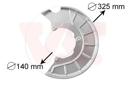 Захист гальмівного диска VAN WEZEL 7622371 - zapix
