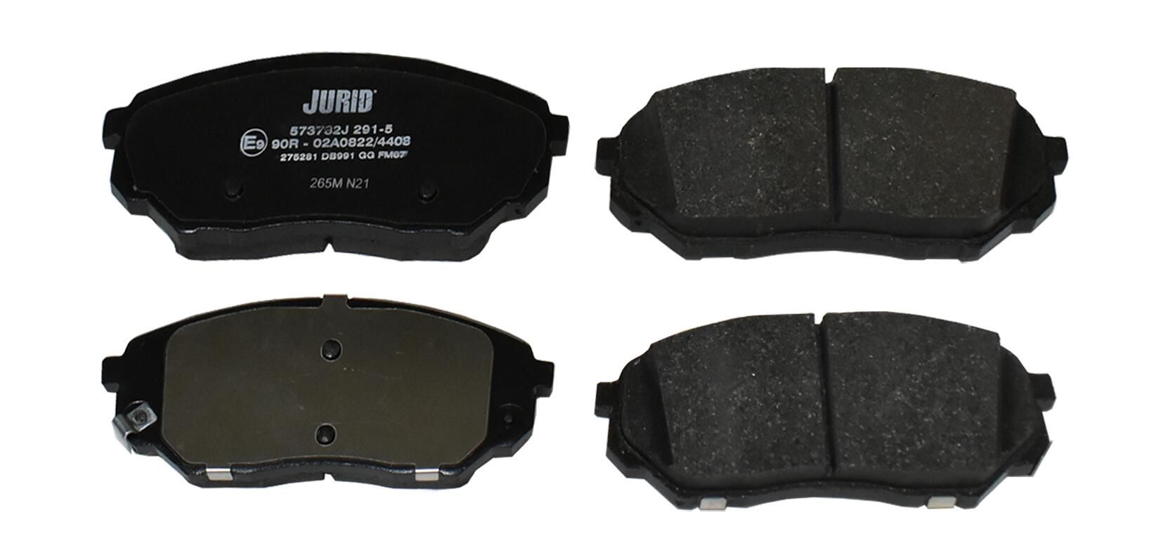 Гальмівні колодки дискові JURID 573782J - zapix