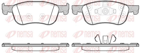 Гальмівні колодки дискові REMSA 177600 - zapix