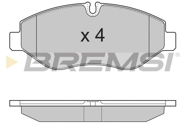 Гальмівні колодки дискові BREMSI BP3324