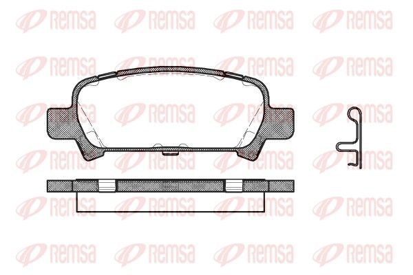 Гальмівні колодки дискові REMSA 072902 - zapix