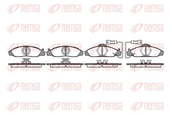 Гальмівні колодки дискові REMSA 062402 - zapix