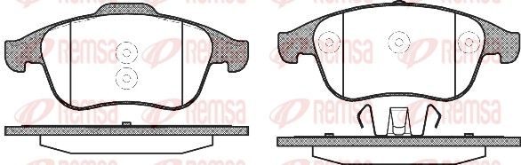 Гальмівні колодки дискові REMSA 135010 - zapix