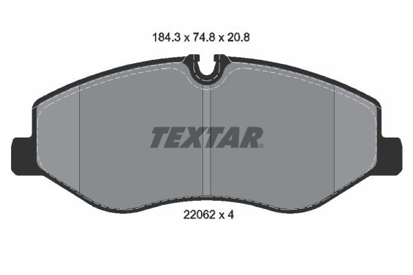 Тормозные колодки дисковые TEXTAR 2206201