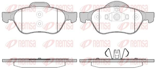 Гальмівні колодки дискові REMSA 096240 - zapix