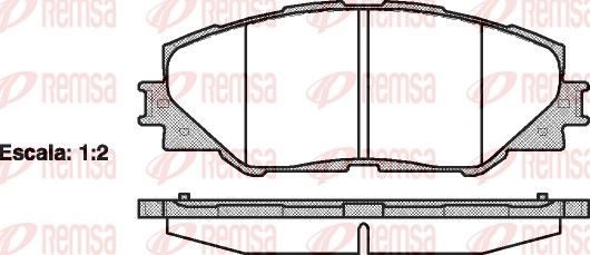 Гальмівні колодки дискові REMSA 123400 - zapix