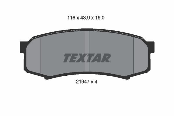 Гальмівні колодки дискові TEXTAR 2194701