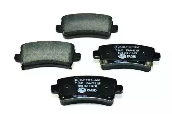 Гальмівні колодки дискові HELLA PAGID 8DB355012991 - zapix