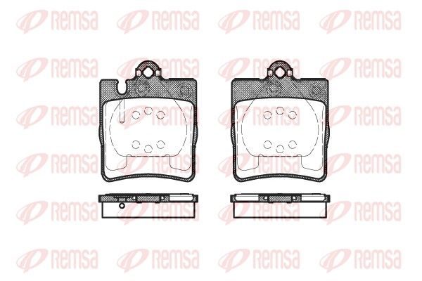 Гальмівні колодки дискові REMSA 070910 - zapix