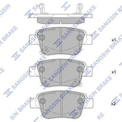 Гальмівні колодки дискові HI-Q SP2184 - zapix