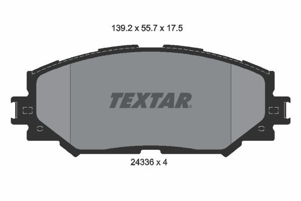 Гальмівні колодки дискові TEXTAR 2433601