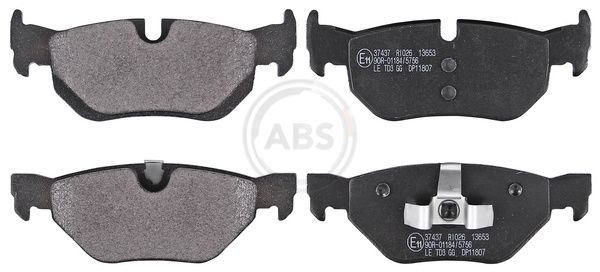 Тормозные колодки дисковые A.B.S. 37437