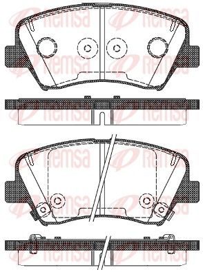 Гальмівні колодки дискові REMSA 141232 - zapix