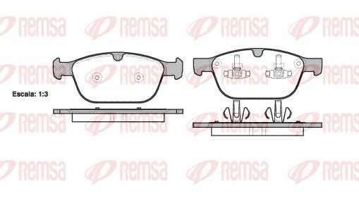 Гальмівні колодки дискові REMSA 139700 - zapix