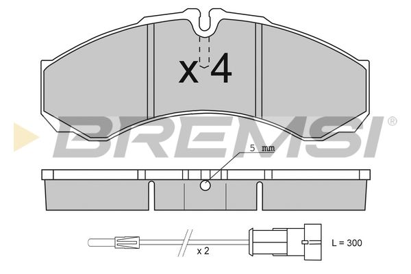 Тормозные колодки дисковые BREMSI BP2706