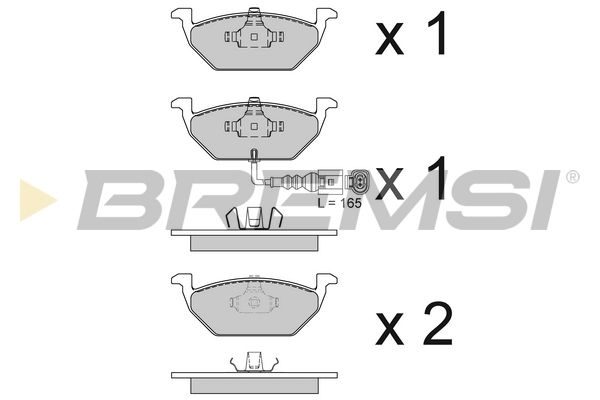 Тормозные колодки дисковые BREMSI BP2848