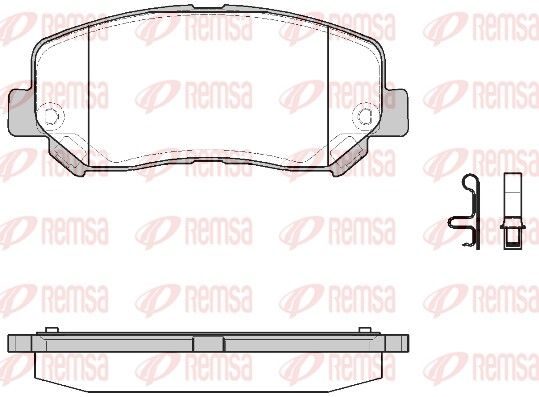 Гальмівні колодки дискові REMSA 151322 - zapix