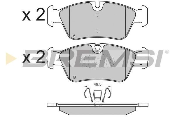 Тормозные колодки дисковые BREMSI BP3193