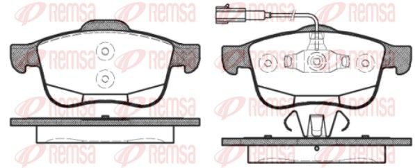 Гальмівні колодки дискові REMSA 118312 - zapix