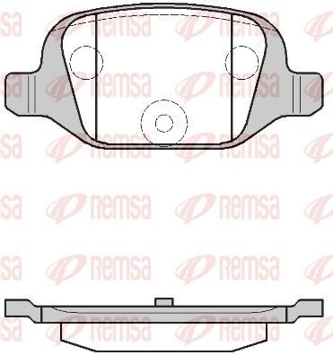 Гальмівні колодки дискові REMSA 072700 - zapix