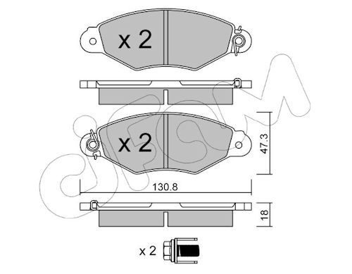 Гальмівні колодки дискові CIFAM 8222530 - zapix
