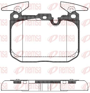 Гальмівні колодки дискові REMSA 149100 - zapix