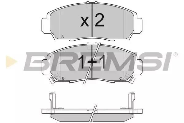 Гальмівні колодки дискові BREMSI BP3083 - zapix