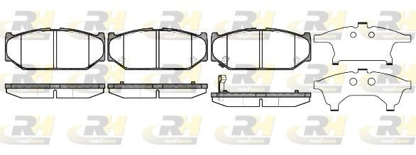 Гальмівні колодки дискові ROADHOUSE 2138111 - zapix