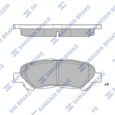 Гальмівні колодки дискові HI-Q SP2136