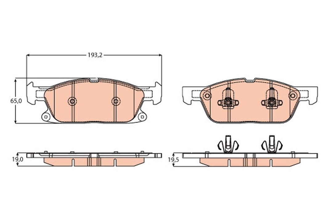 Гальмівні колодки дискові TRW GDB2167 - zapix