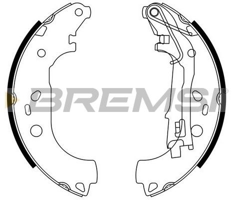 Гальмівні колодки ручника (барабанні) BREMSI GF0161 - zapix