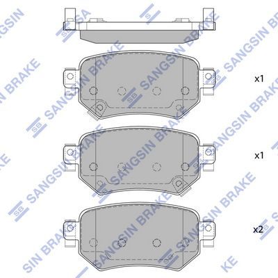 Гальмівні колодки дискові HI-Q SP4070 - zapix