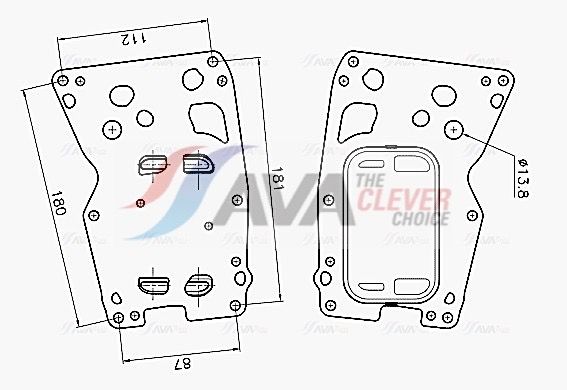 Оливний радіатор двигуна AVA QUALITY COOLING BW3625 - zapix