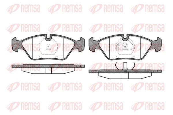 Гальмівні колодки дискові REMSA 013900 - zapix