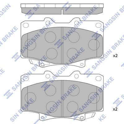 Гальмівні колодки дискові HI-Q SP1217 - zapix