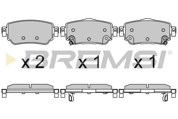 Гальмівні колодки дискові BREMSI BP3630