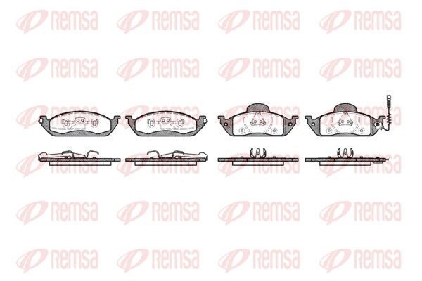 Гальмівні колодки дискові REMSA 069701 - zapix