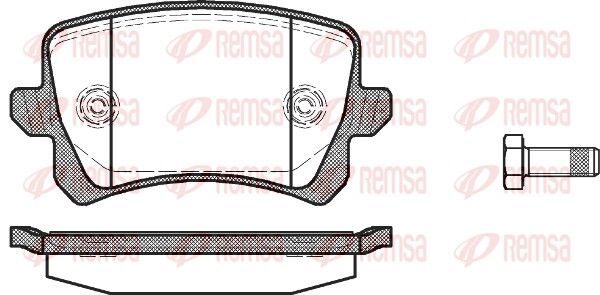Гальмівні колодки дискові REMSA 134200 - zapix