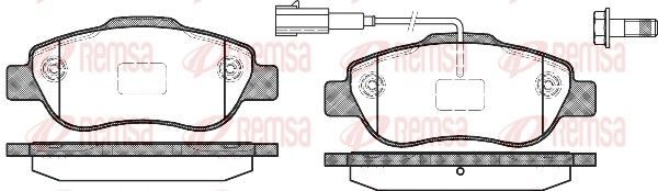 Гальмівні колодки дискові REMSA 110011 - zapix