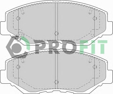 Гальмівні колодки дискові PROFIT 50001658 - zapix
