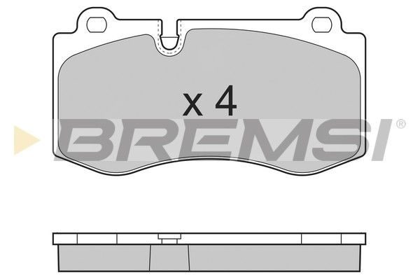 Гальмівні колодки дискові BREMSI BP3362 - zapix