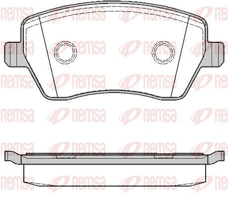 Гальмівні колодки дискові REMSA 098700 - zapix