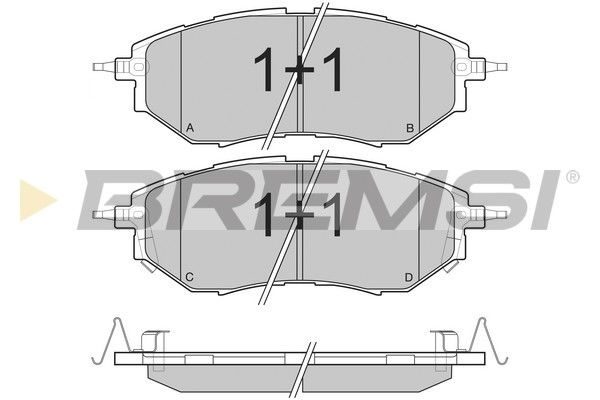 Гальмівні колодки дискові BREMSI BP3211