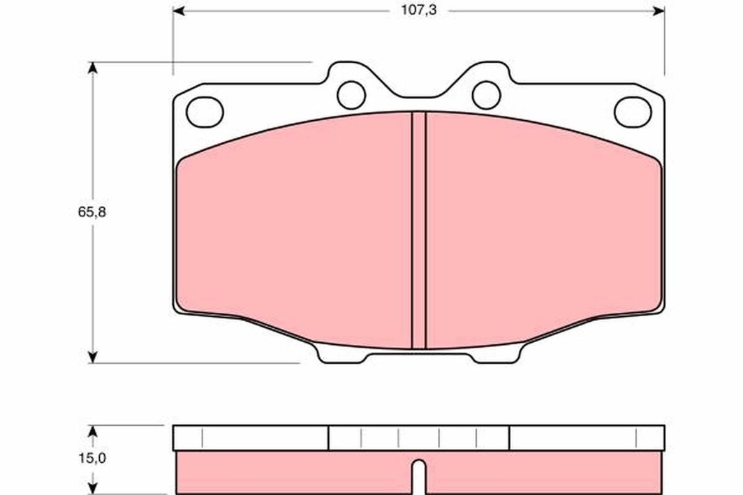 Гальмівні колодки дискові TRW GDB352 - zapix
